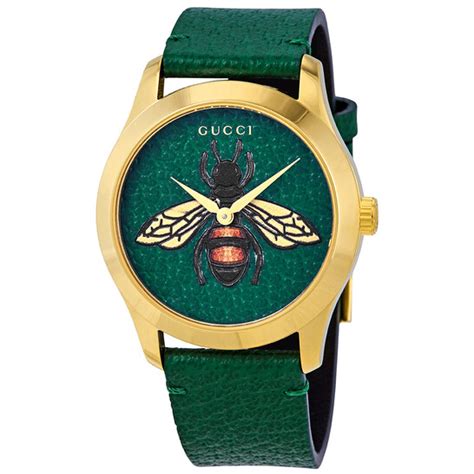 gucci green bee watch|Gucci bee watch women.